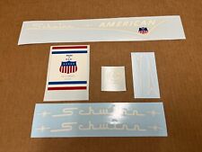 Mint Schwinn Approved American Bicycle Decal Set  1955 thru 1965 picture
