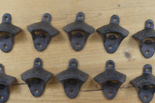 10 Rustic Open Here Cast Iron Wall Mounted Bottle Openers Beer Pop Wholesale  picture