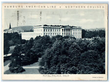 1930 Reliance Steamer Cruise Hamburg American Line Royal Palace Oslo Postcard picture