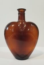 Vintage Paul Masson Amber Brown Embossed Glass Liquor Bottle-Decanter picture