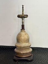 unusual chinese ? vintage antique marble lamp must see double light 22 inch picture