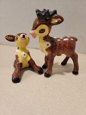 Vintage Kitschy Kissing Deer Shakers picture