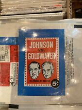 1964  TOPPS  JOHNSON vs GOLDWATER   5 c   WAX WRAPPER   NM picture