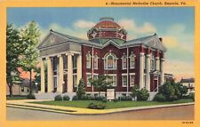 Emporia VA Virginia, Monumental Methodist Church Building, Vintage Postcard picture