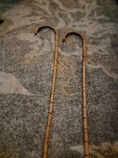 2 Vintage Walking Sticks Brought Home During WW2 Japan Bamboo picture