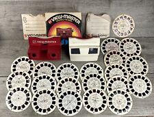 Vintage 1970s GAF View Master Viewer Lot Of 2 + Box + 21 Reels - PLEASE READ picture