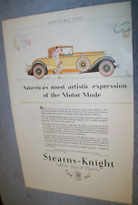 1929 Stearns-Knight cabriolet large-mag car ad - Cleveland Ohio picture