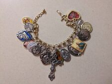18 Religious Vintage Medals Adjustable Bracelet picture