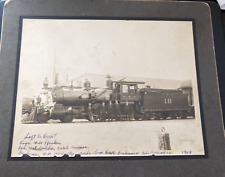 RARE 1908 NorthWestern Pacific Railroad Photo w/ Engineer/Brakeman Names & More picture