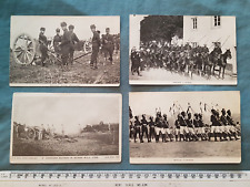 6x early WW1 postcards of Allied military forces: Belgian French British Indian picture