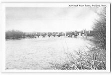 Postcard Merrimack River Scene, Bradford, Massachusetts unposted VTG ME8. picture