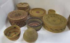 Vintage Basket Lot Chinese, African, Mexican, & Early American Arts and Crafts picture