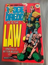 JUDGE DREDD #1 VF-WHITE PAGES Eagle Comics 1983 1st US Judge Dredd N2 316 cm picture