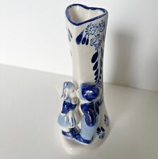Vintage Delft Blue Bud Vase, 5