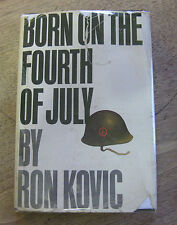 SIGNED - BORN ON THE FOURTH OF JULY by Ron Kovic - 1st HCDJ 1976  - film movie picture