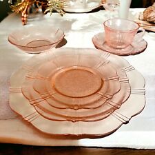 Macbeth Evans American Sweetheart Pink Depression Glass 6 PcPlace Setting 2 AVA picture
