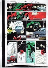 Original 1992 Daredevil 302 color guide art page, Vintage Marvel Production Art picture