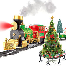 Classic Around Christmas Tree Track Set Toy Train W/ Light Smoke Sound Kid Gift picture