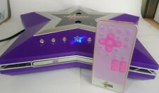 Disney Hannah Montana Purple Star Shaped DVD Player With Remote 2014 For Parts  picture