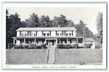 c1920's Terrace Lodge Hotel & Restaurant Stairs View Sharon Vermont VT Postcard picture