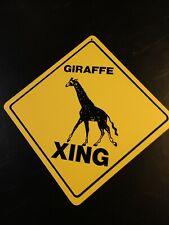 Giraffe Large 16 inches point to point Yellow Crossing Sign  picture