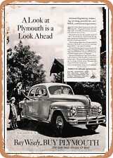 METAL SIGN - 1942 Plymouth Special Deluxe Coupe Vintage Ad picture