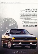 1989 Toyota Celica All-Trac Turbo Original Advertisement Art Print Car Ad - A25 picture