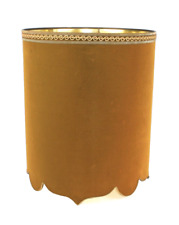 Mid Century Modern Mustard Velvet Drum Lamp Shade picture