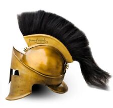 Medieval Antique King Leonidas Spartan Helmet 300 Movie Helmet Plume Larp Costum picture