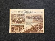 Original 1938 WW2 Newspaper Section - Partition of Czechoslovakia by German Emp picture