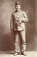 ORIGINAL  CAPE MAY , NEW JERSEY FIREMAN BAND MEMBER CABINET CARD PHOTO c1883 picture