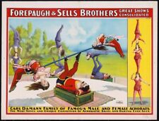 Vintage Sells Brothers Circus Shows Print Collectible Refrigerator Magnet picture