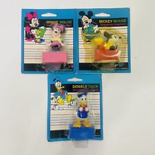 Vintage Disney Pencil Sharpener Lot of 3 Berol Mickey Minnie Mouse Donald Duck picture