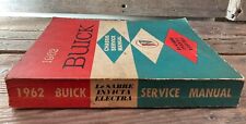 Vintage Original 1962 Buick Chassis Shop Service Manual LaSabre Invicta Electra picture