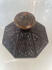 Antique Victorian Era Aesthetic Period Bronze Desk Paperweight 1890 Aged Patina picture