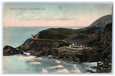 1908 Heceta Head US Light House Oregon OR Antique Posted RPO Postcard picture