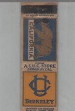 1930s Matchbook Cover Diamond Quality University of California Berkeley picture