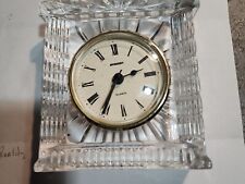 Vintage Crystal Glass Mantle Clock STAIGER Germany picture