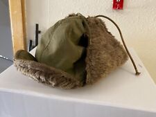 ORIGINAL WWII US ARMY M1943 WINTER PILE HAT CAP-SIZE 7 1/4TH picture