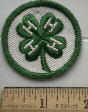 1950s NEW Old Stock 4H Club Green Member Clothing Shirt Four Leaf Clover Patch picture