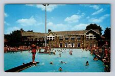 Wheeling WV-West Virginia, Oglebay Park, Crispin Center Pool Vintage Postcard picture