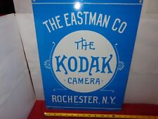 13 x 18 in KODAK CAMERA THE EASTMAN CO. N.Y.  ADV. SIGN DIE CUT HEAVY METAL# L62 picture