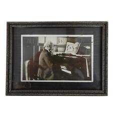 Arturo Toscanini Signed Framed Photograph Seated Playing Piano 5 1/2