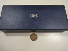 Vintage New Old Stock CROSS Lustrous Chrome Pen Pencil Set 3501 Blue Box picture