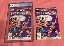 What If? #39 CGC 9.6 White Pages, Thor Vs. Conan, Plus Raw Copy, Case Cracks picture