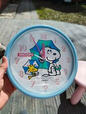 Vintage Citizen Snoopy and Woodstock Under Umbrella Clock picture