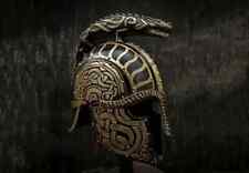 LARP 18GA Steel Medieval Knight Turin's Helmet- Dragon-helmet Viking Helmet picture