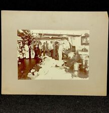 Antique Ship Photo 1899 USS Olympia During Spanish-America War Cabinet Card Rare picture