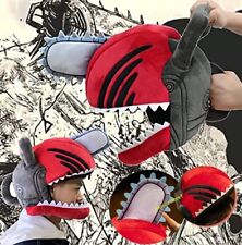 Chainsaw Man Hat Cosplay Full Head Mask Japan Anime Pillow Toy Headgear picture