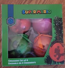 Nintendo Super Mario Christmas Ornaments - Set Of 4 - 2018  NEW/open box picture